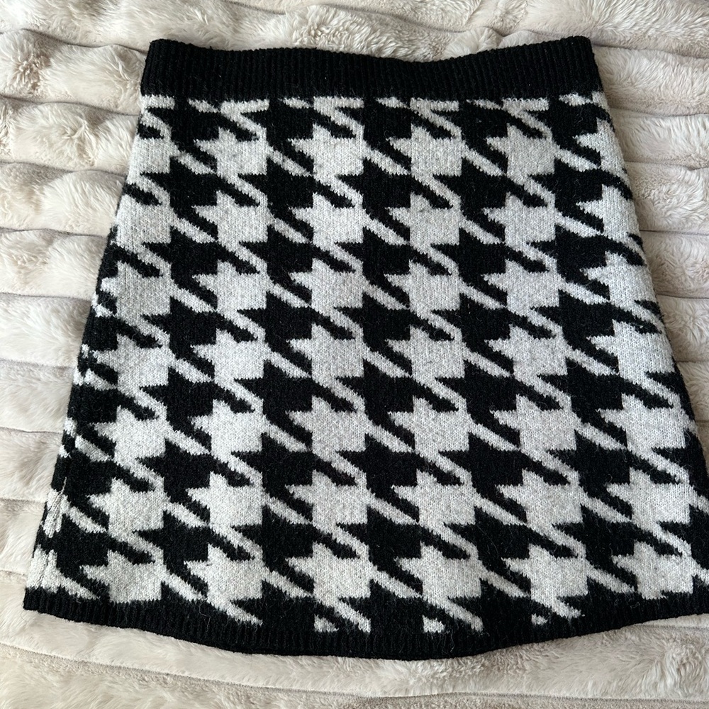 Mini knitwear skirt